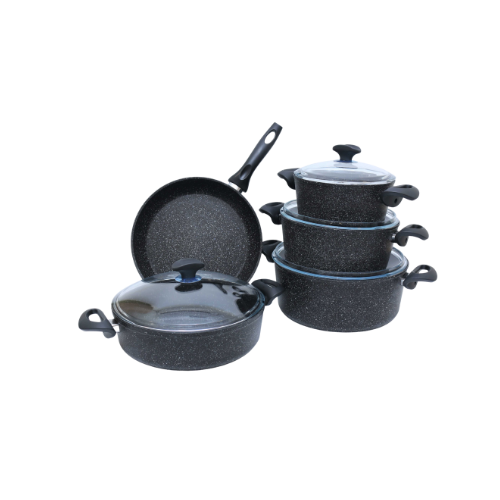 SÉRIE MARMITE FALEZ BLACK PLUS 9 PIÈCES